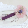 MYLOVE flower decoration for hair purple chiffon flower barrettes party jewelry hair decorations MLFJ126